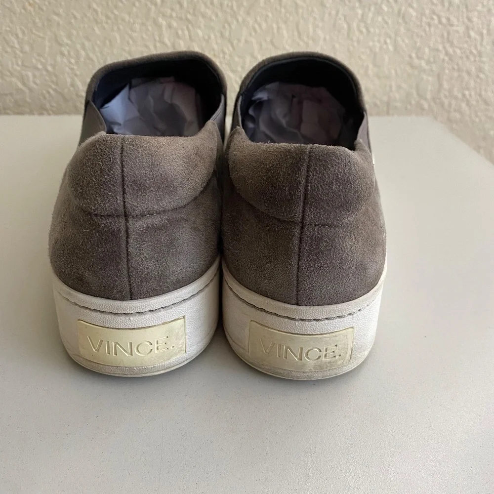 Vince Warren Platform Sneaker Suede Gray 9.5 sneakers‎